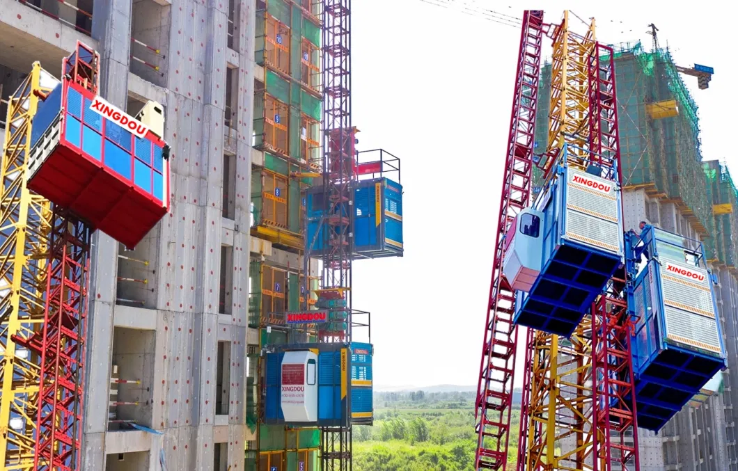 CE Approved Building Construction Elevator Labor Materials Lifting Passenger Hoist